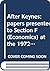 After Keynes; papers presented to Section F (Economics) at th... by British Association for the...