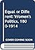Equal or different: Women's politics 1800-1914