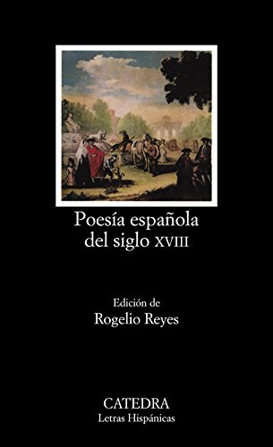 Portada de Poesía española del siglo XVIII, de Rogelio Reyes