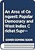 An Area of Conquest: Popular Democracy and West Indies Cricket Supremacy