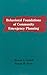 Behavioural Foundations Of Community Emergency Planning