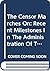 The Censor Marches On: Recent Milestones in the Administration of the Obscenity Law in the US (Civil liberties in American history)