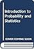 Introduction to statistics and probability (International series in decision processes)