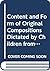 Content and Form of Origina...