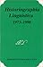 Historiographia Linguistica, 1973-1998: Indexes to Volumes I-Xxv