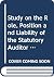 Final report of a study on the role, position, and liability of the statutory auditor within the European Union