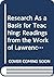 Research as a Basis for Teaching: Readings from the Work of Lawrence Stenhouse
