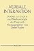 Verbale Interaktion: Studien zur Empirie und Methodologie der Pragmatik (German Edition)