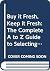 Buy it Fresh, Keep it Fresh...