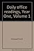 Daily office readings, Year One, Volume 1