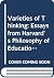 Varieties of Thinking: Essa...