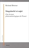 SINGULARITE ET SUJET