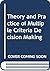 Theory and Practice of Multiple Criteria Decision Making by C. Carlsson