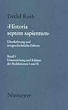 'Historia septem sapientum': Überlieferung und textgeschichtliche Edition (Münchener Texte und Untersuchungen zur deutschen Literatur des Mittelalters, 126/127) (German Edition)