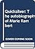 Quicksilver: The autobiography of Marie Rambert