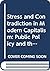 Stress and Contradiction in Modern Capitalism: Public Policy and The Theory of the State