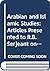 Arabian and Islamic Studies...