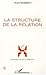 LA STRUCTURE DE LA RELATION