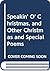Speakin' O' Christmas, and Other Christmas and Special Poems