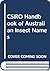 CSIRO handbook of Australian insect names: Common and scientific names for insects and allied organisms of economic and environmental importance
