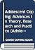 Adolescent Coping: Advances in Theory, Research and Practice (Adolescence and Society)
