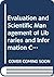 Evaluation and scientific m...