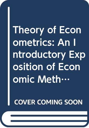 Theory of Econometrics (Hardcover)