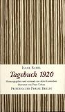 Tagebuch 1920