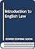 Introduction to English Law