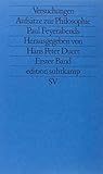 Versuchungen: Aufsätze zur Philosophie Paul Feyerabends (Edition Suhrkamp) (German Edition)