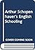 Arthur Schopenhauer's English Schooling