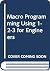 Macro programming using 1-2-3 for engineers