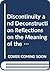 (Dis)continuity and (De)construction Reflections on the Meaning of the Past in Crisis Situations