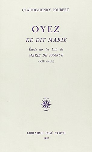OYEZ KE DIT MARIE (Paperback)