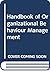 Handbook of Organizational Behavior Management