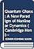 Quantum Chaos: A New Paradigm of Nonlinear Dynamics (Cambridge Nonlinear Science Series, Series Number 3)