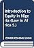An introduction to equity in Nigeria by Gilbert Kodilinye