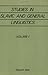 Studies in Slavic and General Linguistics