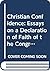 Christian confidence: Essays on "A declaration of faith of the Congregational Church in England and Wales", (Theological collections)