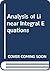 Analysis of Linear Integral Equations