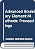 Advanced Boundary Element Methods: Proceedings