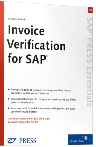 Invoice Verification for Sap: Sap Mm and Fi (Paperback)