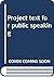 Project Text for Public Speaking