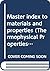 Master index to materials and properties by Yeram S. Touloukian