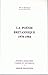 La Poesie Britannique 1970-1984 (Collection Etudes Anglaises) (French Edition)