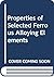 Properties of Selected Ferr...