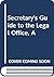 A secretary's guide to the legal office