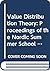 Value Distribution Theory: Proceedings of the Nordic Summer School in Mathematics Held at Joensuu, Finland, June 1-12, 1981 (Lecture Notes in Mathematics)