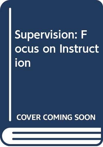 Supervision: Focus on Instruction (Hardcover)