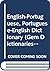 English-Portuguese, Portuguese-English Dictionary (Gem Dictionaries)